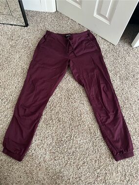 Black Diamond Women’s Burgundy Jogger Pants - like new